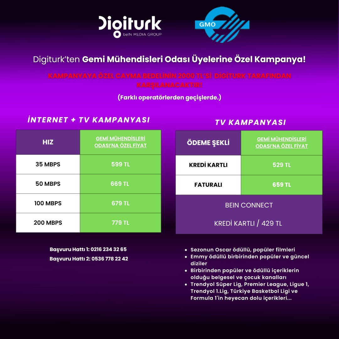 ÜYELERİMİZ DİGİTURK'TEN İNDİRİM ALIYOR