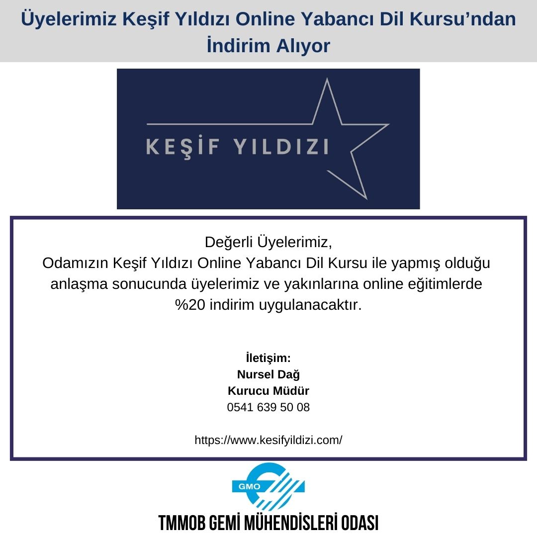 ÜYELERİMİZ KEŞİF YILDIZI ONLİNE YABANCI DİL KURSU İNDİRİM ALIYOR