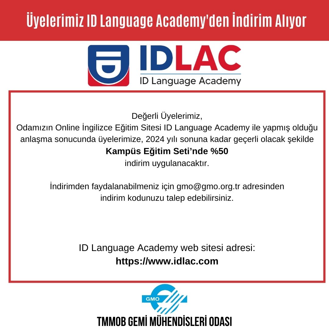 ÜYELERİMİZ ID LANGUAGE ACADEMY'DEN İNDİRİM ALIYOR