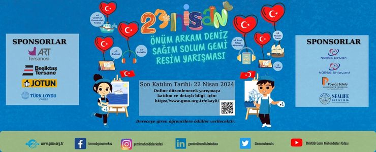 ÖNÜM ARKAM DENİZ SAĞIM SOLUM GEMİ KONULU RESİM YARIŞMASI DÜZENLENİYOR 2024