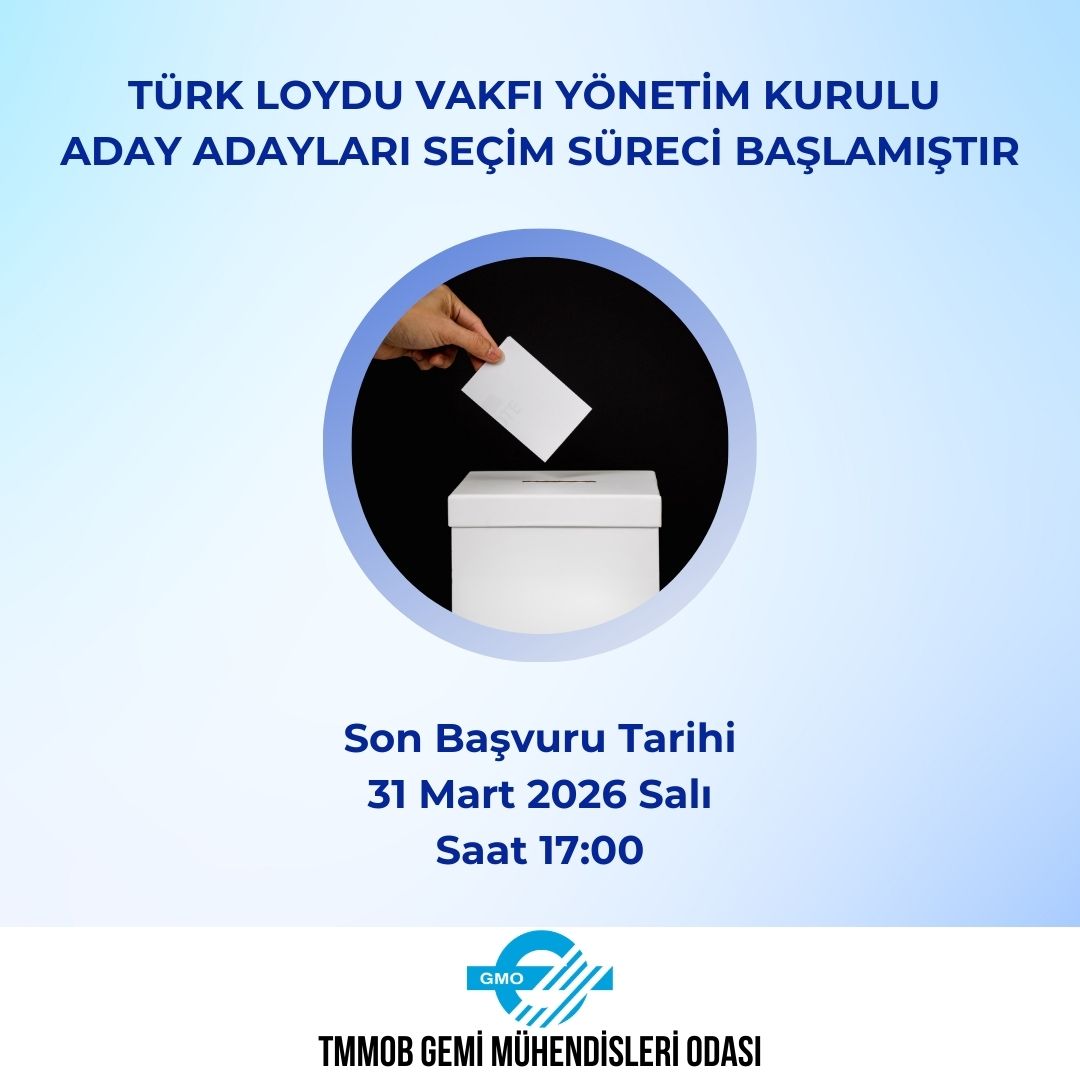 TÜRK LOYDU VAKFI YÖNETİM KURULU ADAY ADAYI SEÇİMİ DUYURUSU
