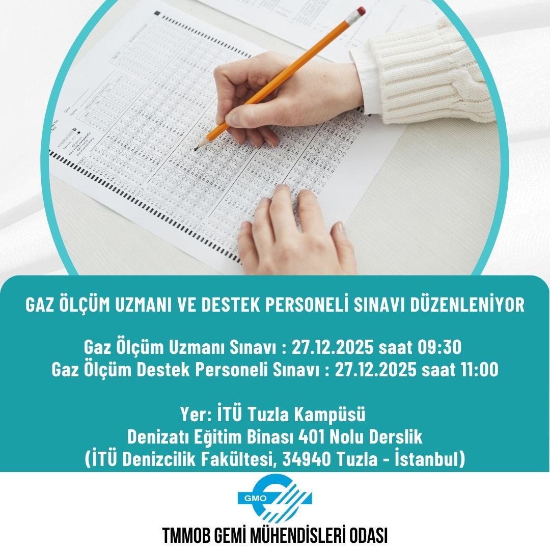GAZ ÖLÇÜM UZMANI VE DESTEK PERSONELİ SINAVI DÜZENLENİYOR ARALIK 2025