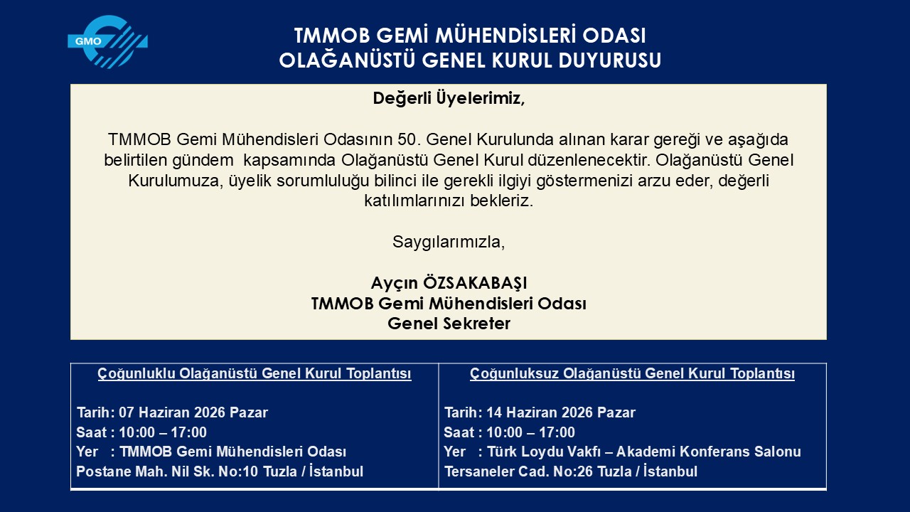 OLAĞANÜSTÜ GENEL KURUL DUYURUSU