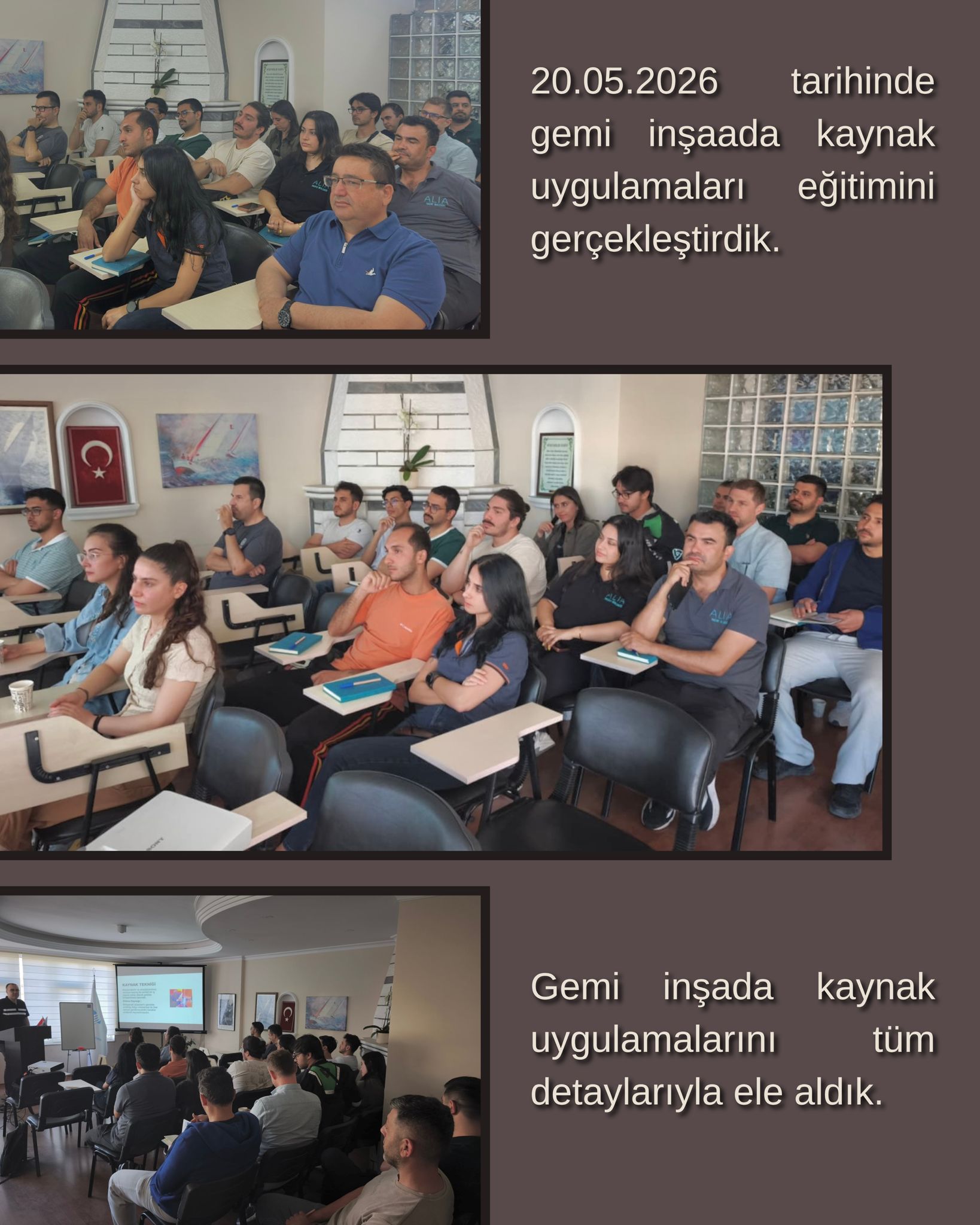 Gemi İnşaada Kaynak Uygulamaları Eğitimimiz Gerçekleşti